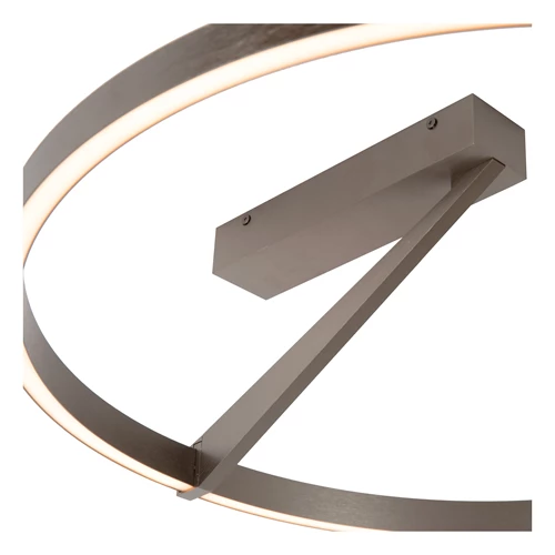 Lucide APPLAUSE - Flush ceiling light - Ø 60 cm - LED Dim. - CCT - 1x40W 2200K/4000K - Grey iron | Premium - detail 1